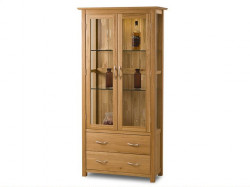Cambridge Solid Oak Display Cabinet