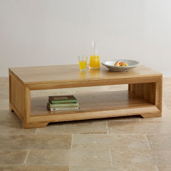 Chamfer Natural Solid Oak Coffee Table